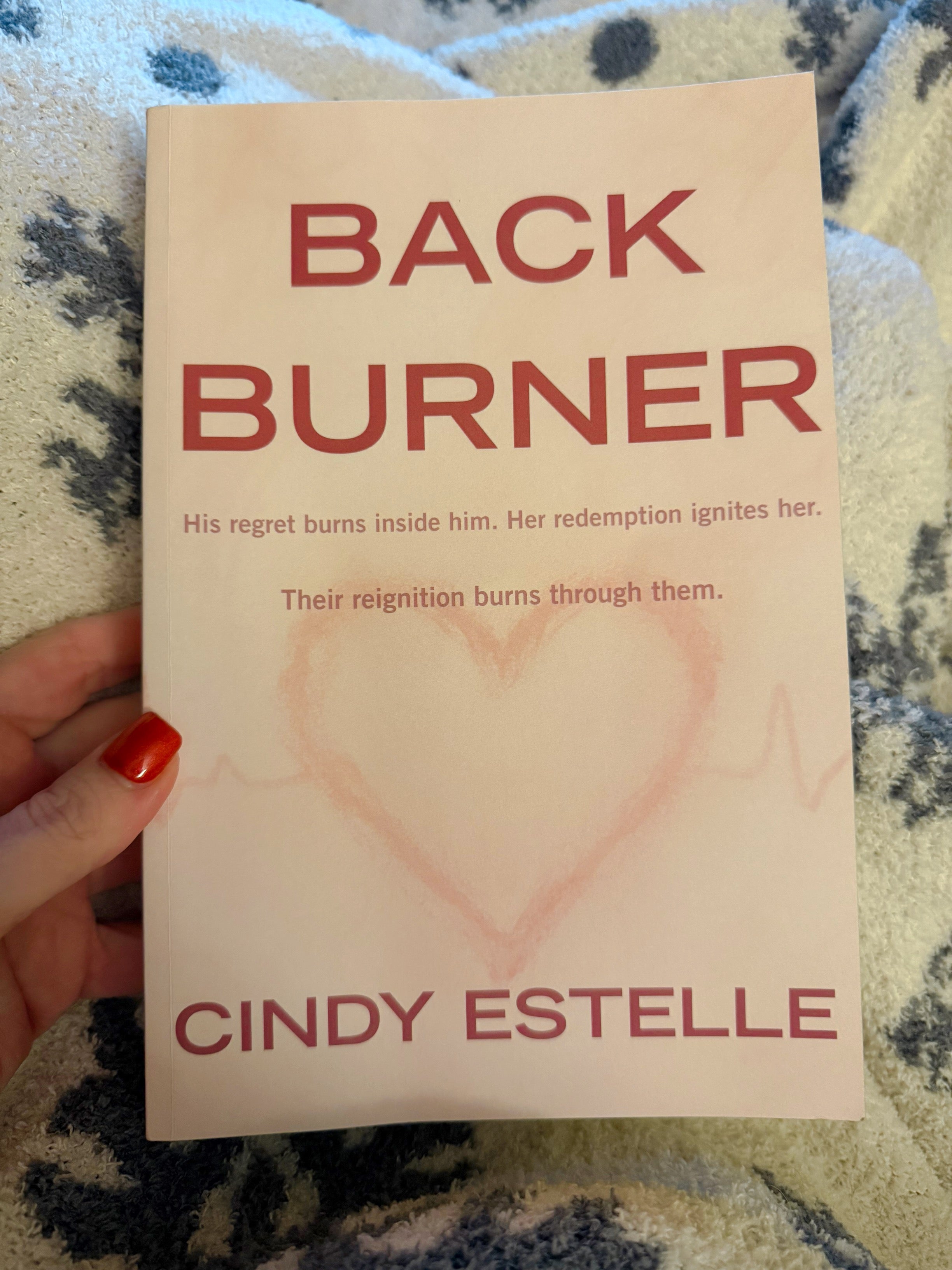 Signed copy of Back Burner by Cindy Estelle